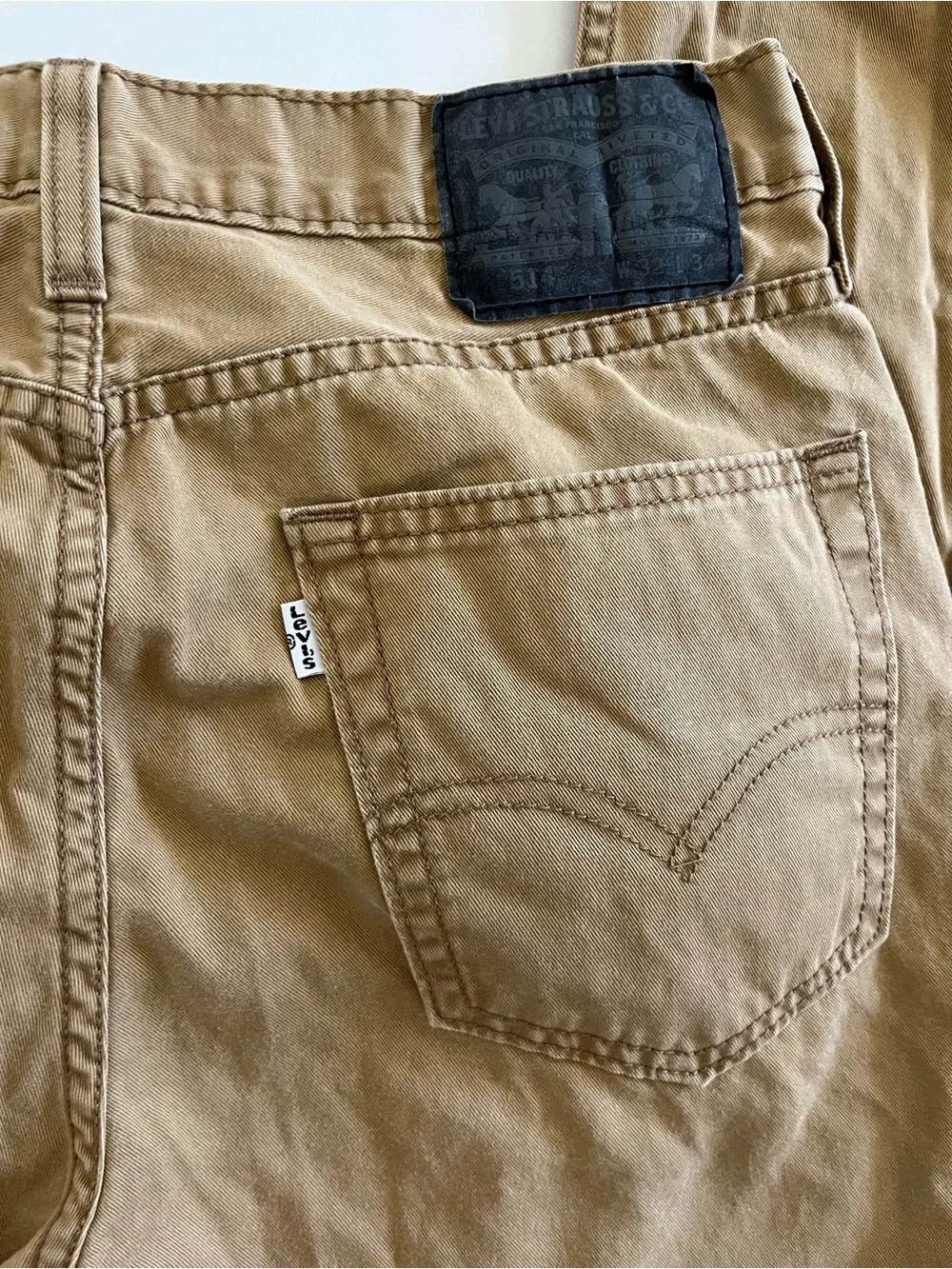 Levi's Men's Straight Jeans in Khaki Brown 32/34